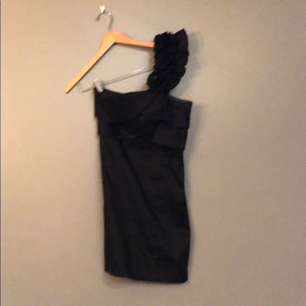 Black cocktail mini dress. Only worn once